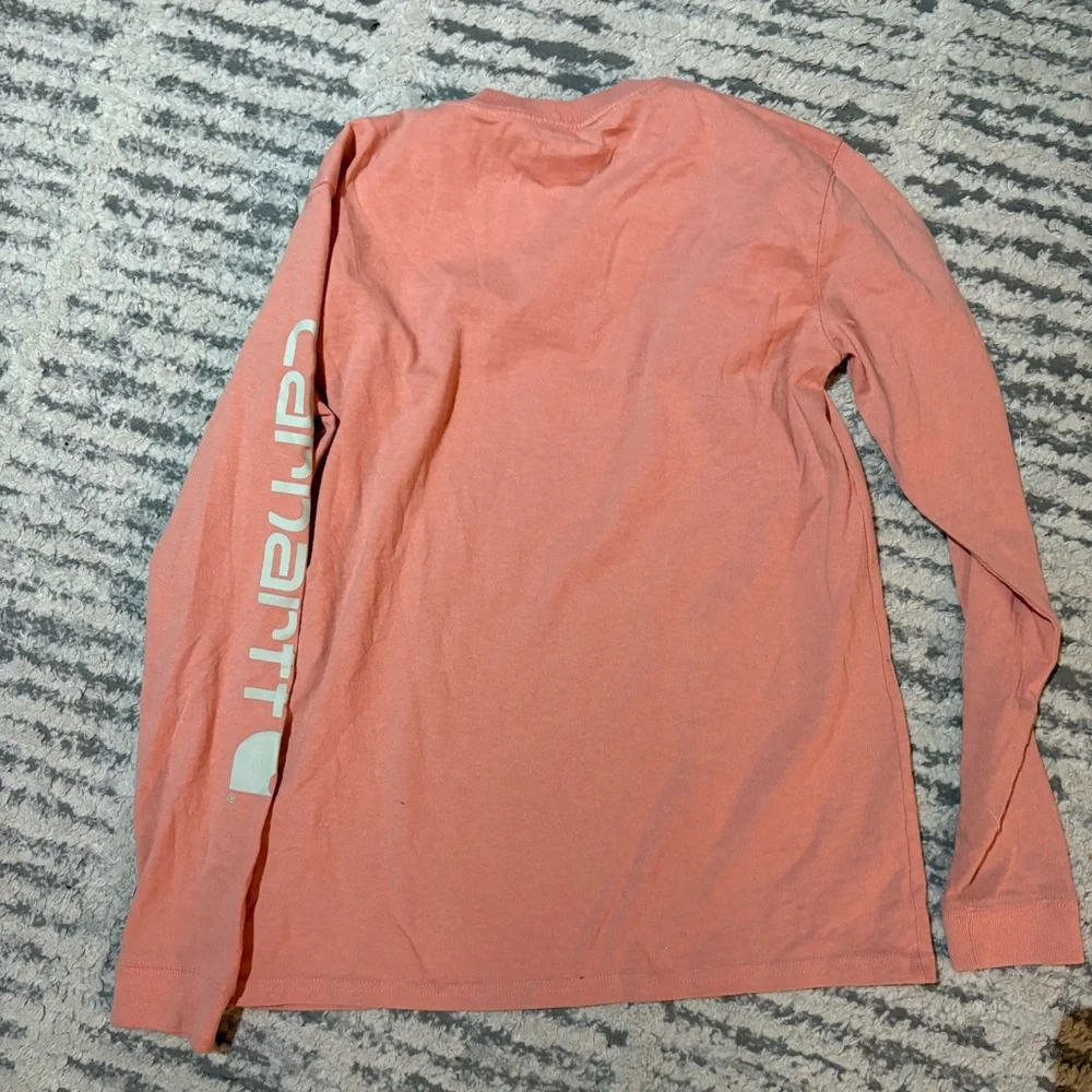 Carhartt loose fit pale orange long sleeve shirt size XS - Picture 5 of 5